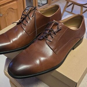 Simons Chestnut Brown Leather Derbys